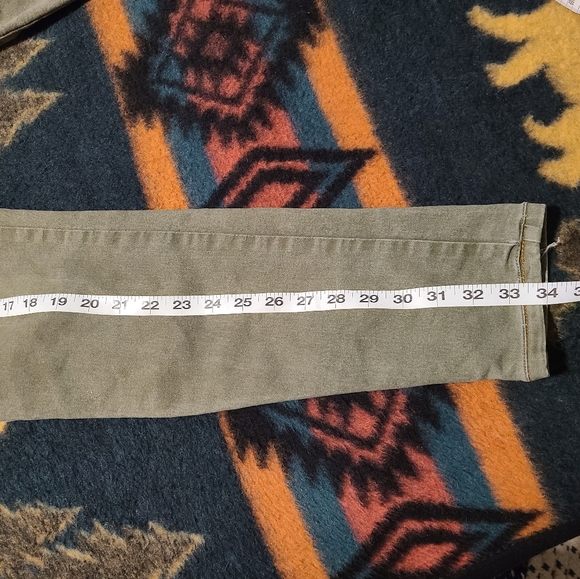 G-TTON Size 7/8 Army Green Skinny Jeans - Picture 7 of 10